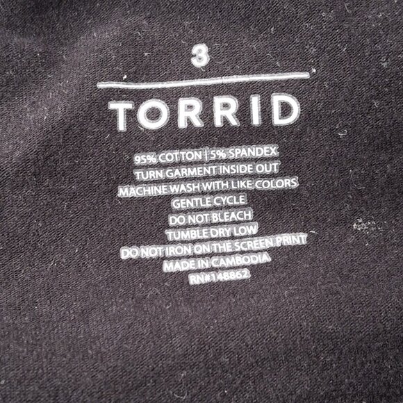 Torrid Multicolor Legging Shorts Sz 3 High Waist Elastic Waist Hippie Boho 70s - Picture 10 of 14